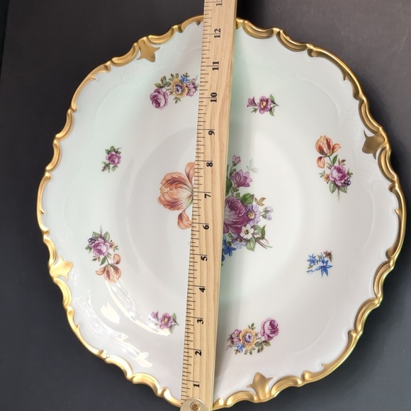Vintage Reichenbach Fine China German Made Large Floral Serving Platter . - Picture 8 of 8